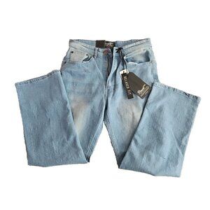 Pjmark Jeans Men's Relaxed Fit 30x30 Light Blue 5 Pocket Cotton Bld Stretch NWT